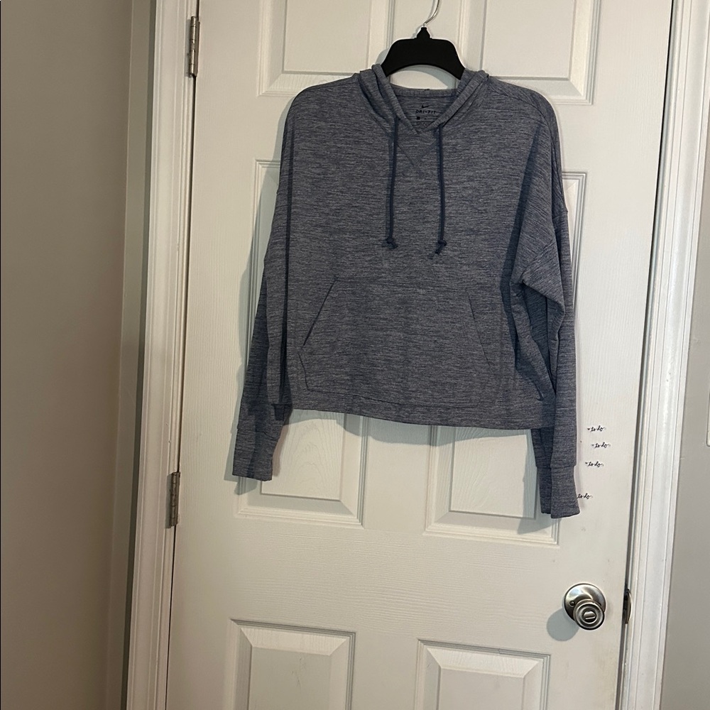 Nike Heather Gray Dri-FIT Hoodie